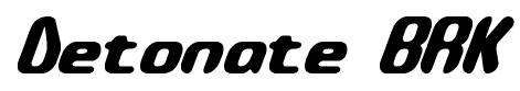 Detonate BRK font