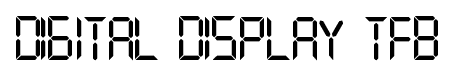 Digital Display tfb font