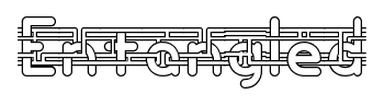 Entangled font