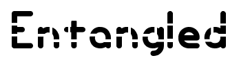Entangled font