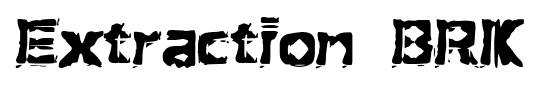 Extraction BRK font