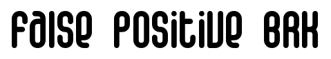 False Positive BRK font