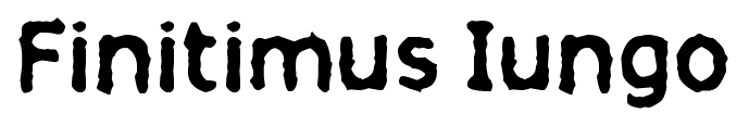 Finitimus Iungo font
