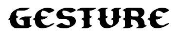 Gesture font