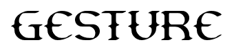 Gesture font