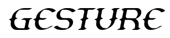 Gesture font