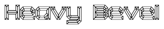 Heavy Bevel font