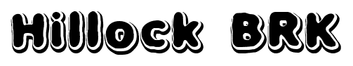 Hillock BRK font
