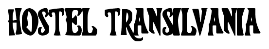 Hostel Transilvania font