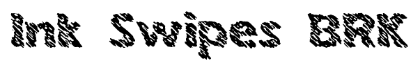 Ink Swipes BRK font
