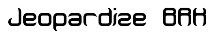 Jeopardize BRK font
