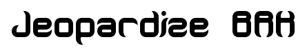 Jeopardize BRK font