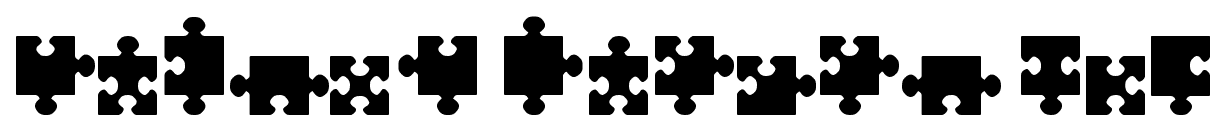 Jigsaw Pieces TFB font