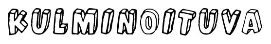 Kulminoituva font