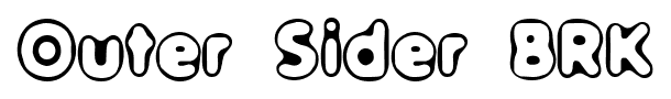 Outer Sider BRK font