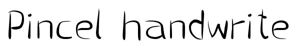 Pincel handwrite font