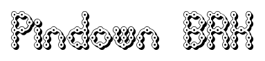 Pindown BRK font
