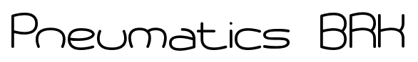Pneumatics BRK font