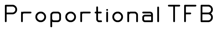 Proportional TFB font