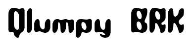 Qlumpy BRK font