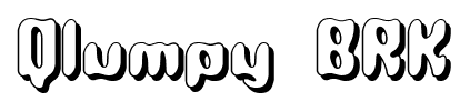 Qlumpy BRK font