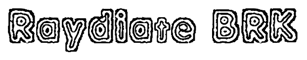 Raydiate BRK font