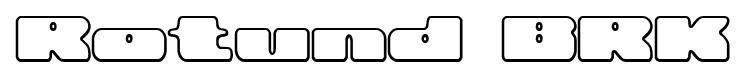 Rotund BRK font