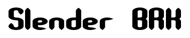 Slender BRK font