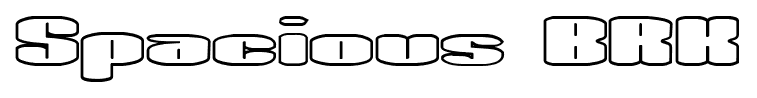 Spacious BRK font