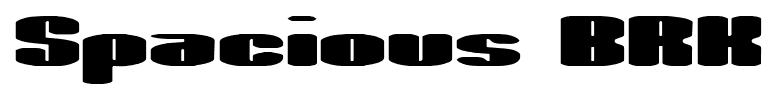 Spacious BRK font