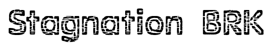 Stagnation BRK font