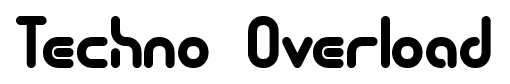 Techno Overload font