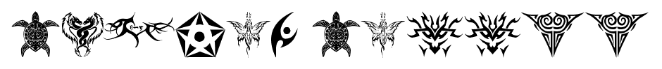 Tribal Tattoo font