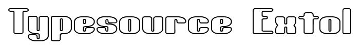 Typesource Extol font