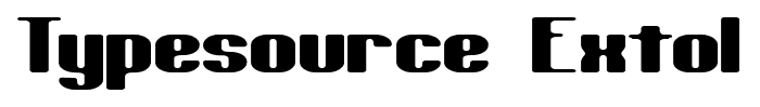 Typesource Extol font