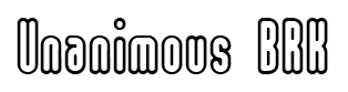 Unanimous BRK font