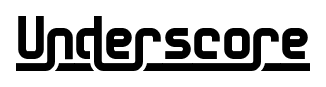 Underscore font