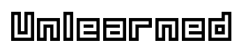 Unlearned font