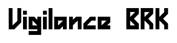 Vigilance BRK font