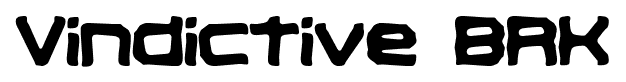 Vindictive BRK font