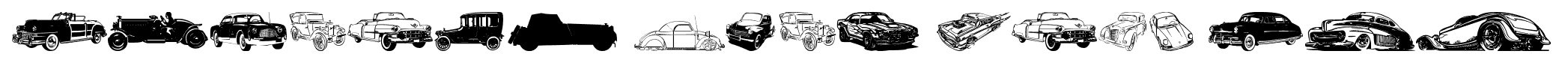 Vintage Auto Cars TFB font