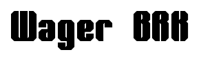 Wager BRK font