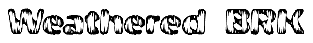 Weathered BRK font
