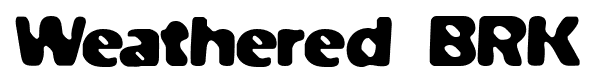 Weathered BRK font