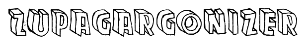 Zupagargonizer font