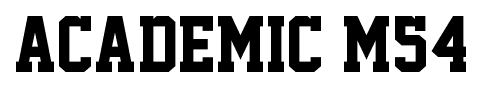 Academic M54 font