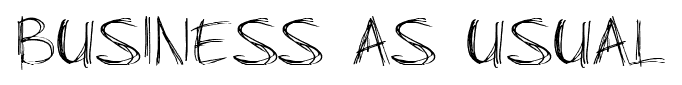 Business As Usual font