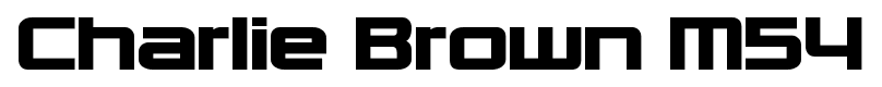 Charlie Brown M54 font