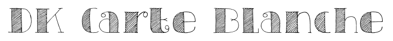 DK Carte Blanche font