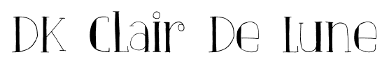 DK Clair De Lune font